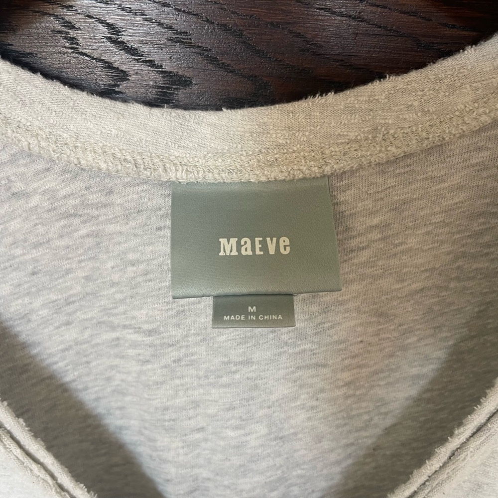 Anthropologie Maeve Gray dress